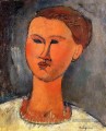 tête de femme 1915 Amedeo Modigliani